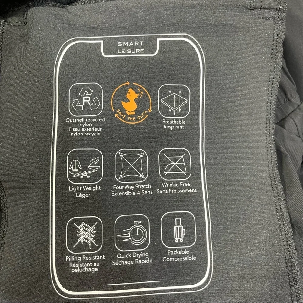 Save The Duck Women’s pant Size 2/M Color Black - Picture 10 of 15